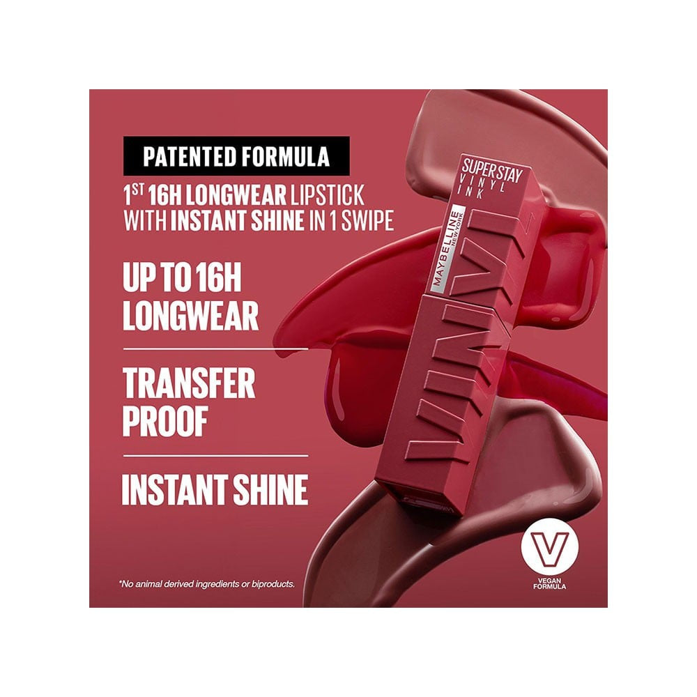Maybelline New York Superstay Vinyl Ink Liquid Lipstick (Rogue) : 4.2 ml