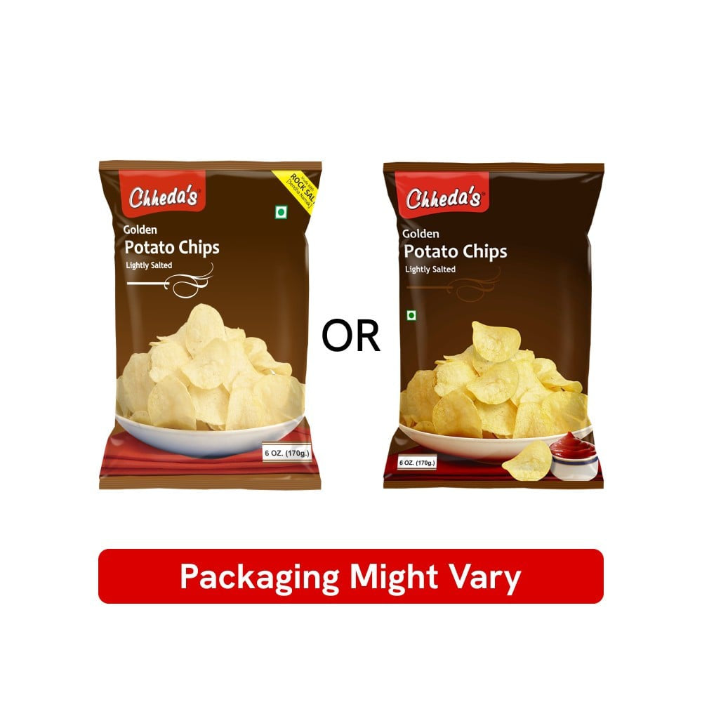 Chheda's Golden Aloo Chips (Rock Salt) : 170 g