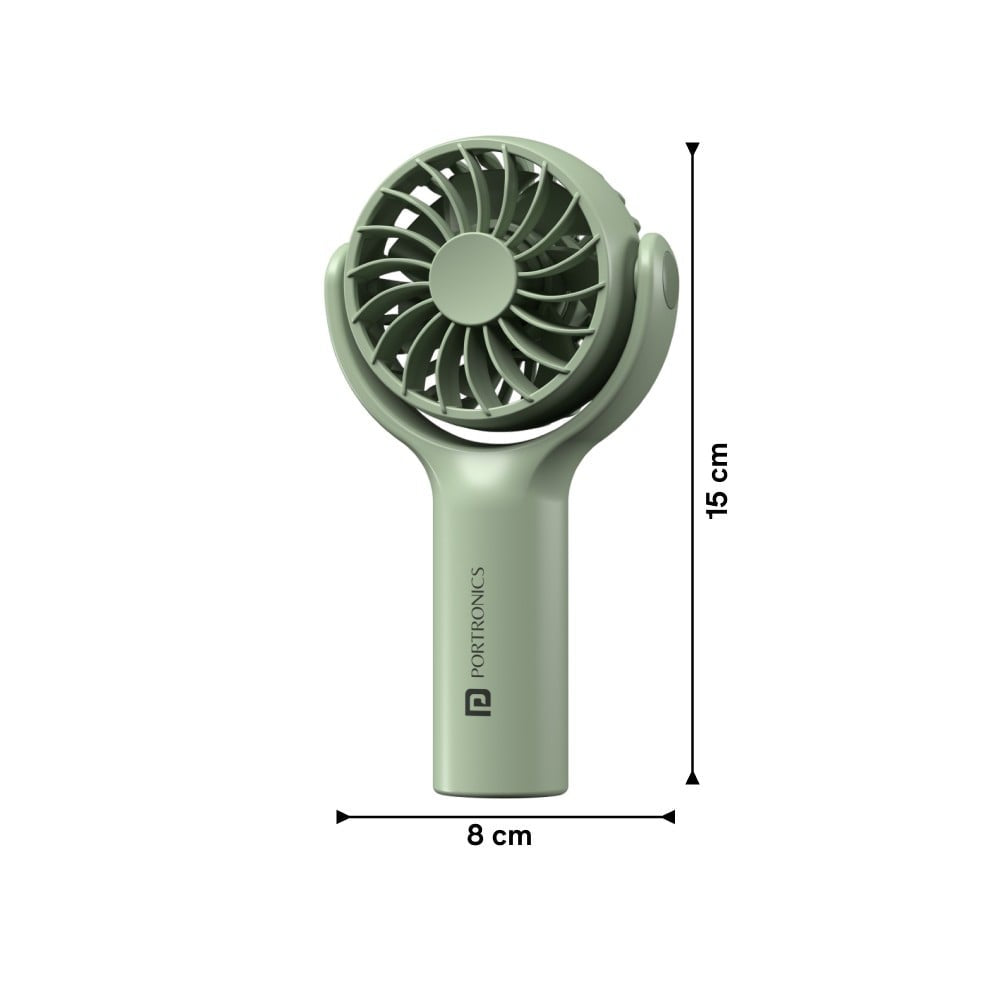 Portronics Toofan Mini Portable Fan (Green, 5W) : 1 unit