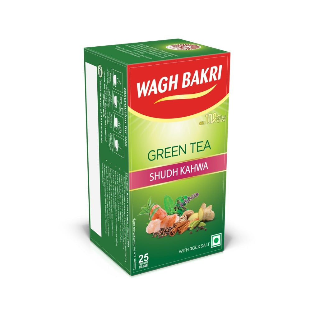 Wagh Bakri Sudh Kahwa Green Tea : 25 bags x 2.5 g