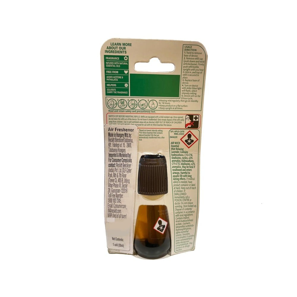 Airwick Essential Automatic Fragrance Mist Diffuser Refill (Relaxing Lavender) - Pack of 3 : 3 x 20 ml