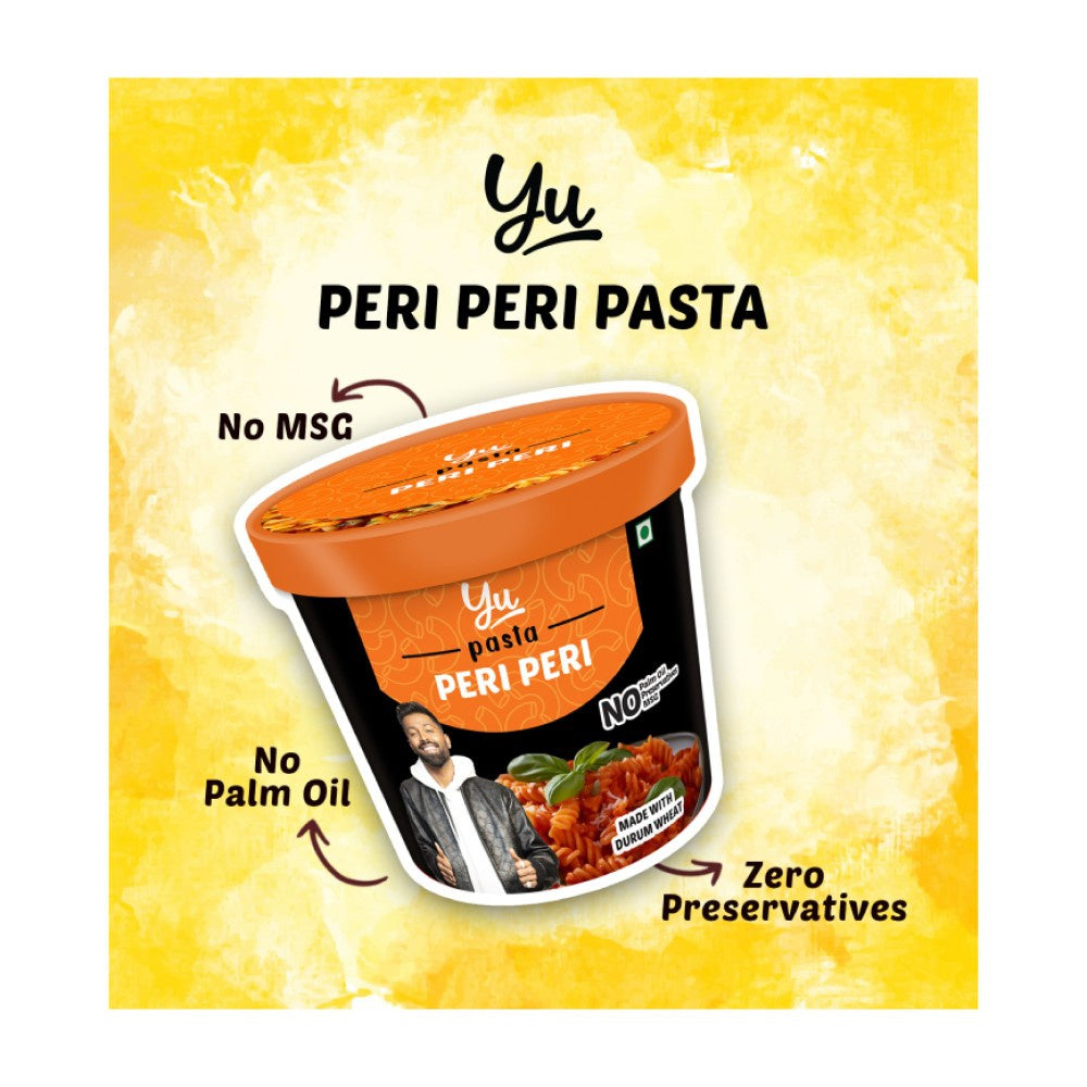 Yu Peri Peri Instant Pasta Cup - Pack of 3 : 3 x 60 g