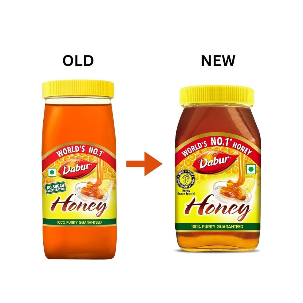 Dabur Honey - 100% Pure, World's No.1 Honey Brand (No Sugar Adulteration) - Pack of 2 : 2 x 1 kg