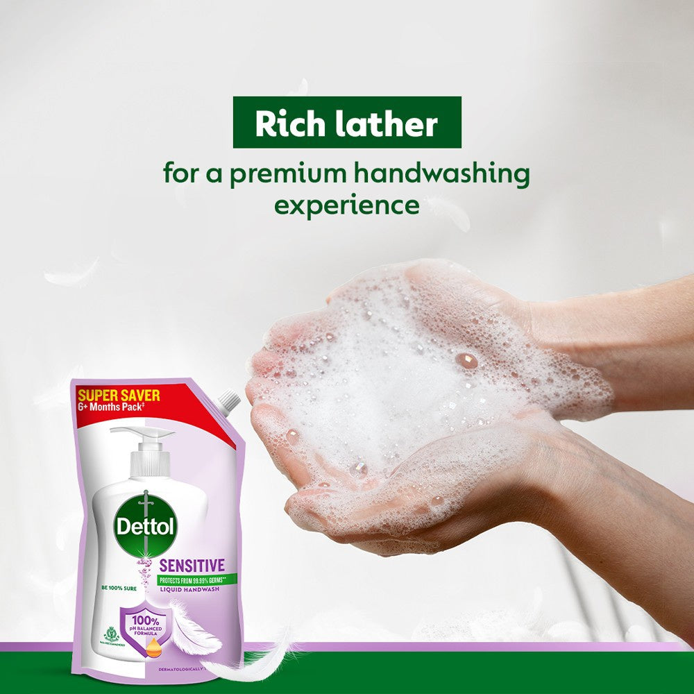 Dettol pH-Balanced Sensitive Hand Wash (Refill) : 675 ml
