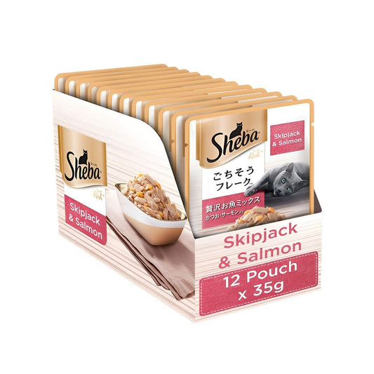 Sheba Rich - Skipjack Salmon in Sasami Wet Cat Food : 12 x 35 g