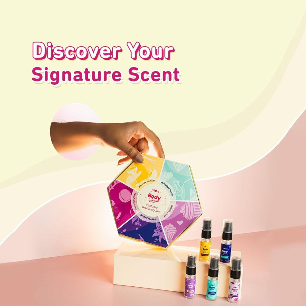 Plum BodyLovin' Perfume Gift Set (Discovery Set) - Pack of 3 : 3 x 1 pack (5 x 5 ml)