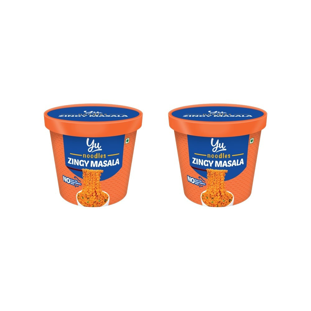Yu Zingy Masala Cup Noodles - Pack of 2 : 2 x 80 g
