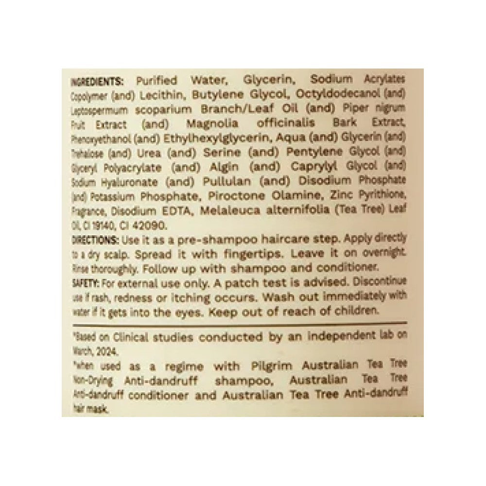 Pilgrim Australian Tea Tree Anti-Dandruff Scalp Hair Serum - Pack of 2 : 2 x 100 ml