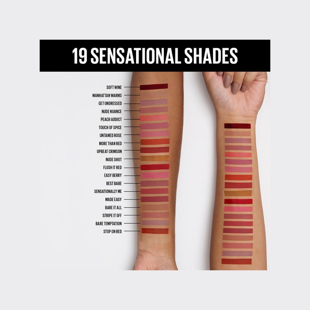 Maybelline New York Sensational Liquid Matte Lipstick (Get Undressed NU07) : 7 ml
