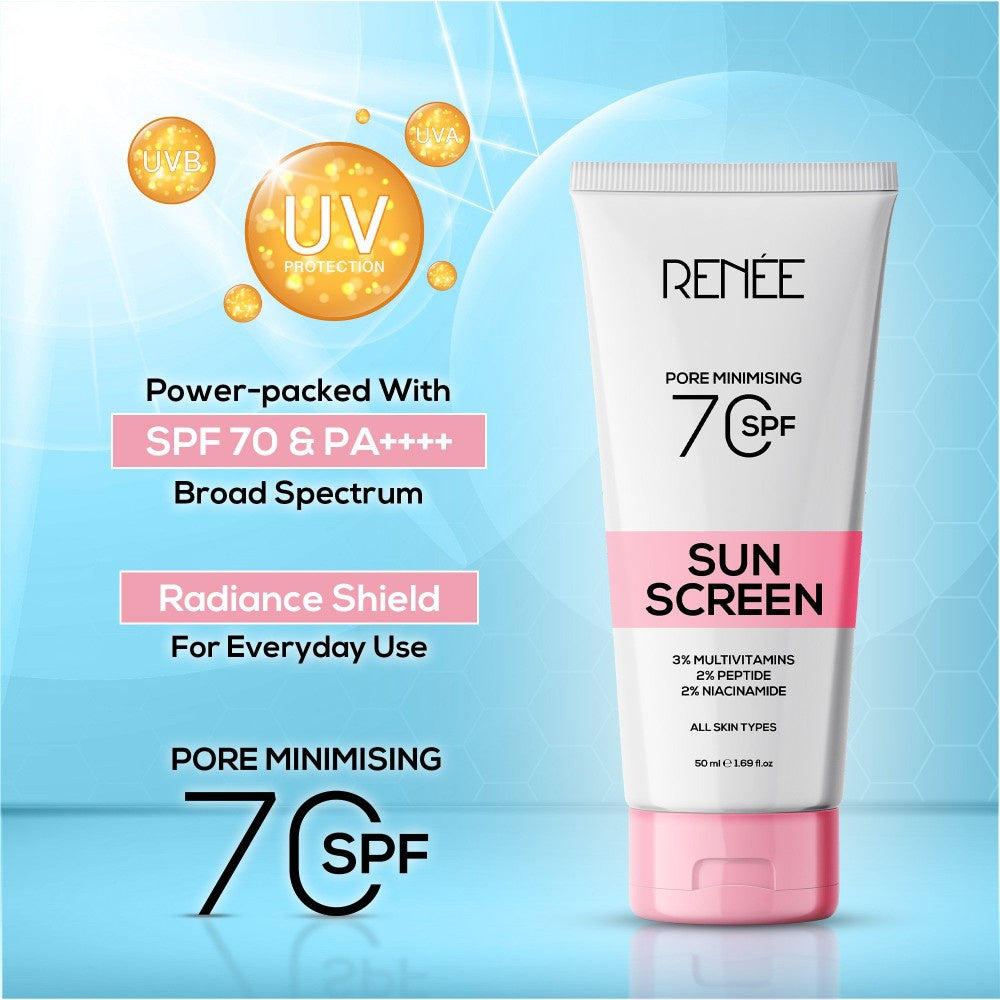 Renee Pore Minimising Sunscreen (SPF 70 PA++++) - Pack of 2 : 2 x 50 ml