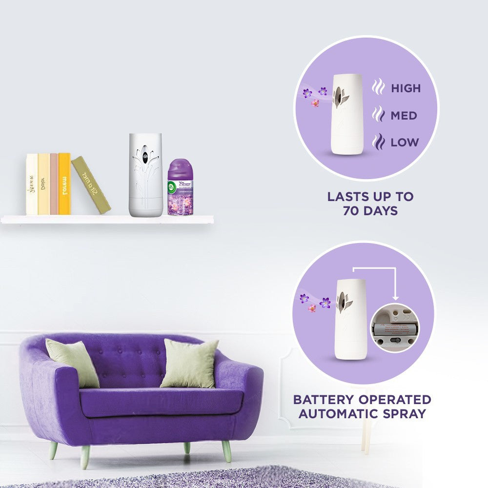 Airwick Freshmatic Automatic Air Freshener Refill (Lavender & Lotus) - Pack of 4 : 4 x 250 ml