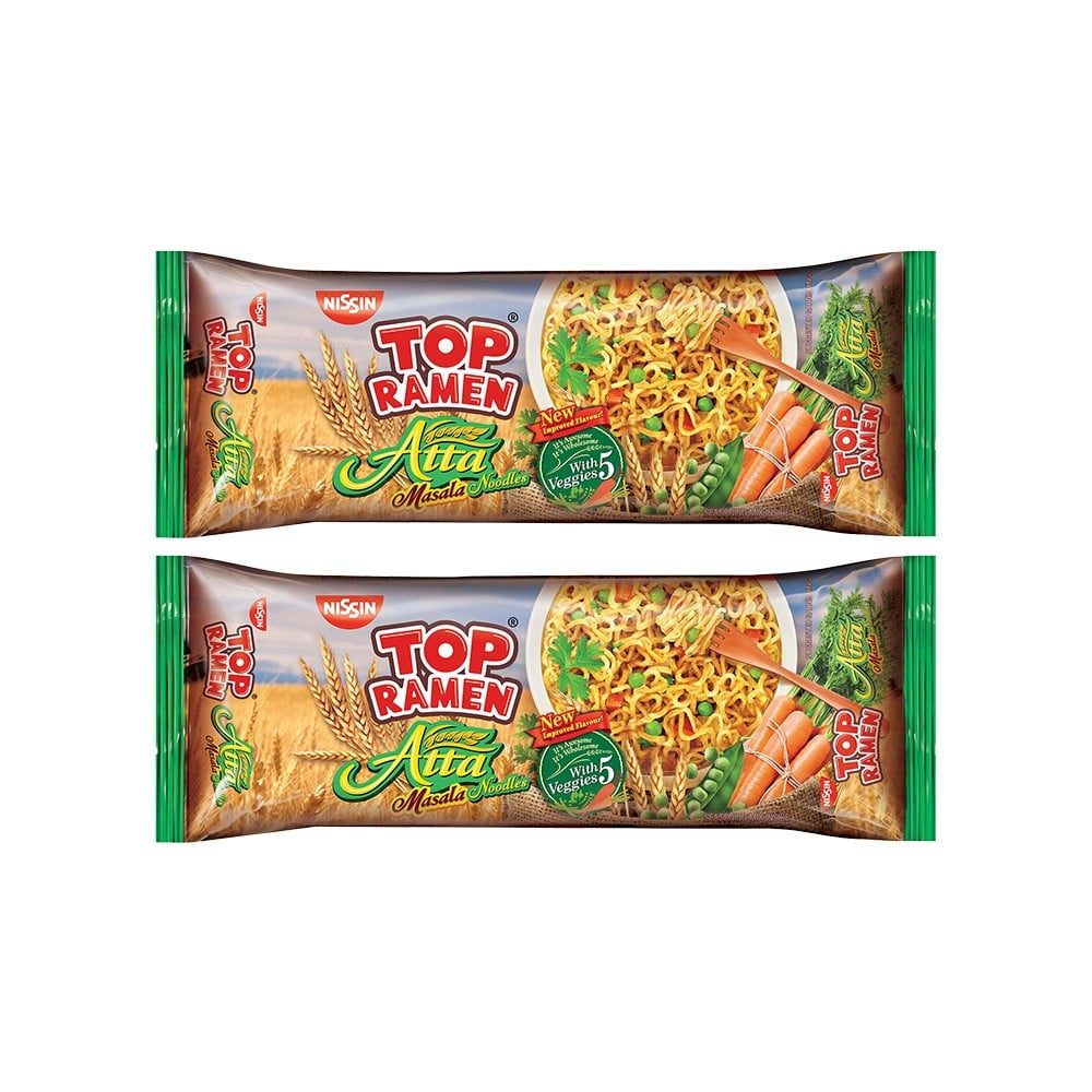 Top Ramen Atta Masala Noodles - Pack of 2 : 2 x 280 g