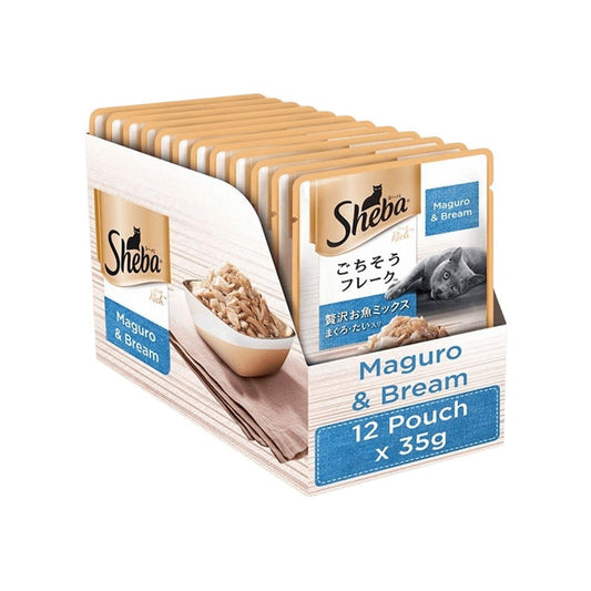 Sheba Rich - Maguro & Bream Wet Cat Food : 12 x 35 g