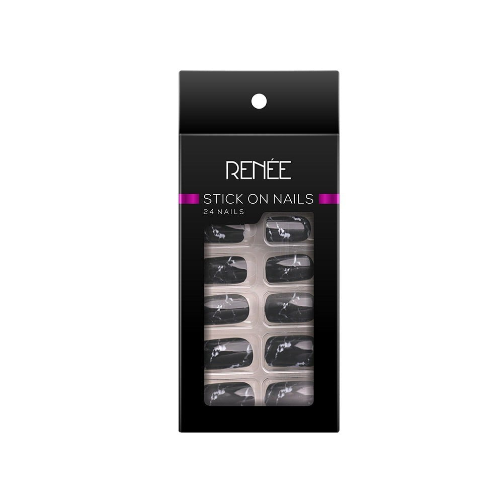 Renee Square Press On Nails (DN 03) : 1 pack (24 pieces)