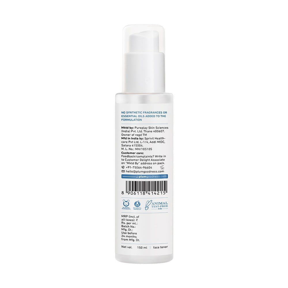 Plum 3% Niacinamide Toner with Rice Water : 150 ml