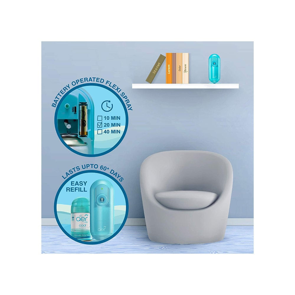 Godrej Aer Matic Air Freshener - Cool Surf Blue - Pack of 2 : 2 x 225 ml