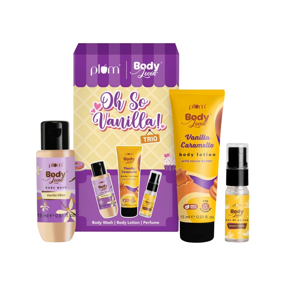 Plum BodyLovin' Oh So Vanilla! Trio Travel Kit : 1 pack (3 pieces)