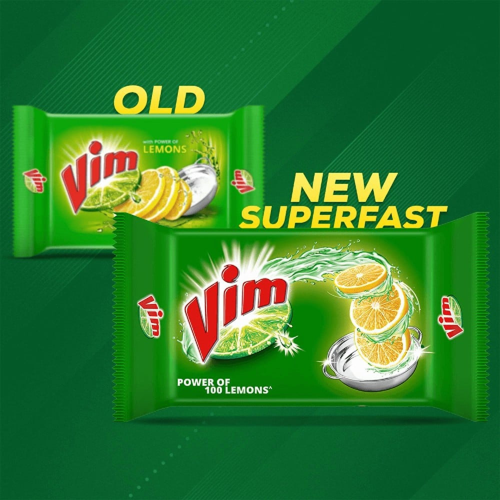 Vim Lemon Dishwash Bar : 300 g