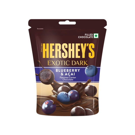 Hershey's Exotic Dark Dark Chocolate Pack (Blueberry & Acai) : 100 g
