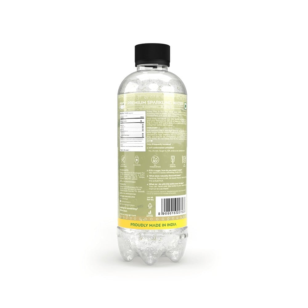 Polka Pop Zero Sugar Lemon-Lime Sparkling Drink : 300 ml