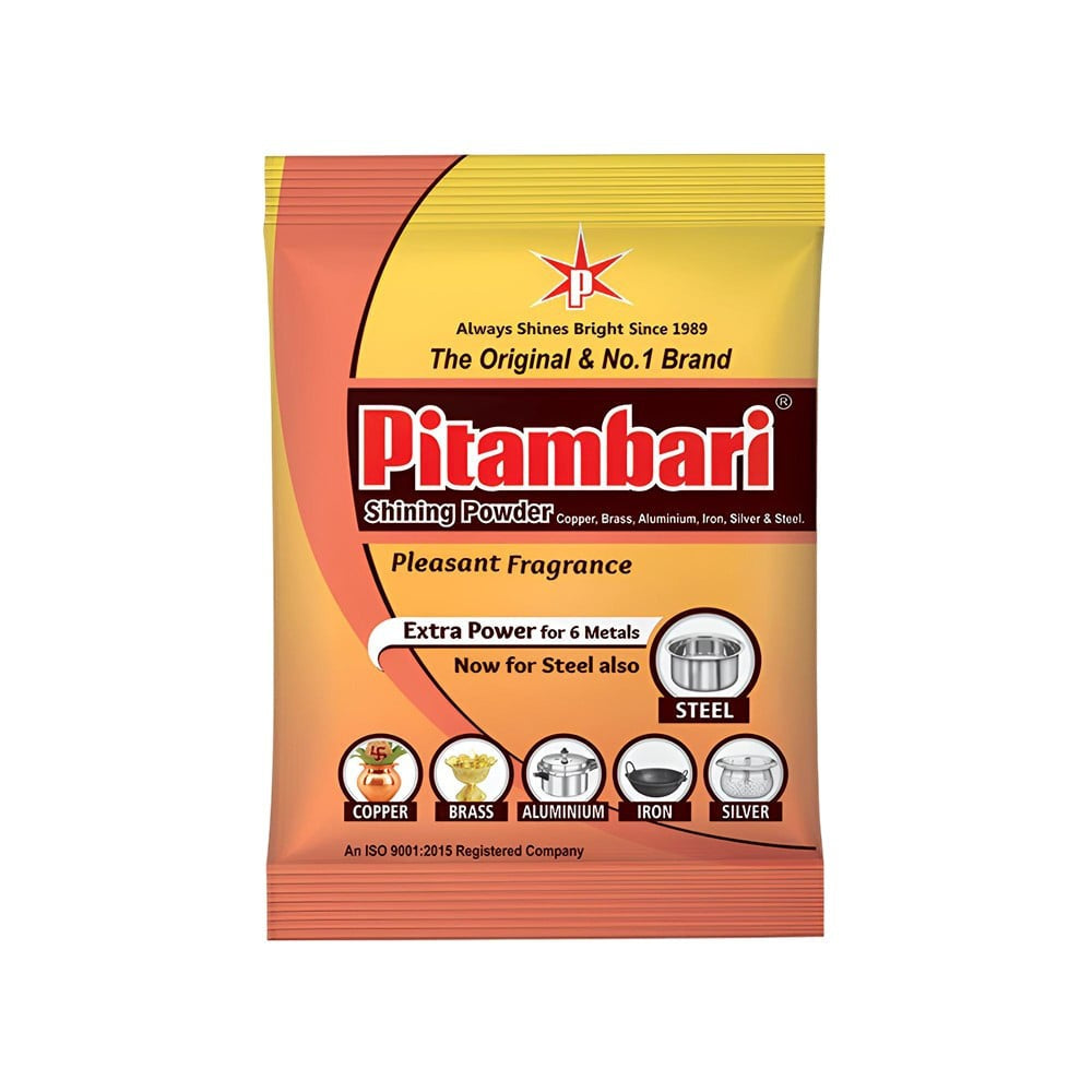 Pitambari Copper & Brass Metal Dishwash Powder: 200 g