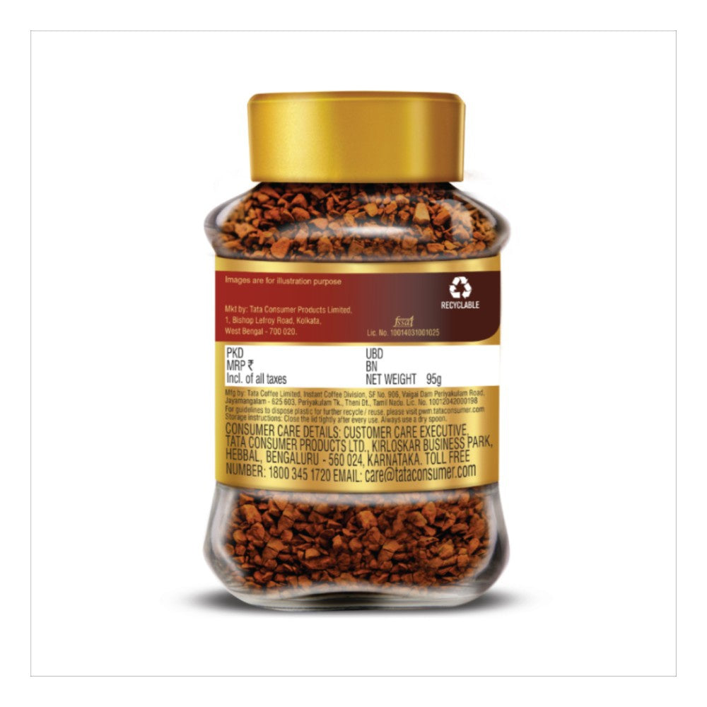 Tata Coffee Gold 100% Pure Instant Coffee (Original, 100% Pure) : 90 g