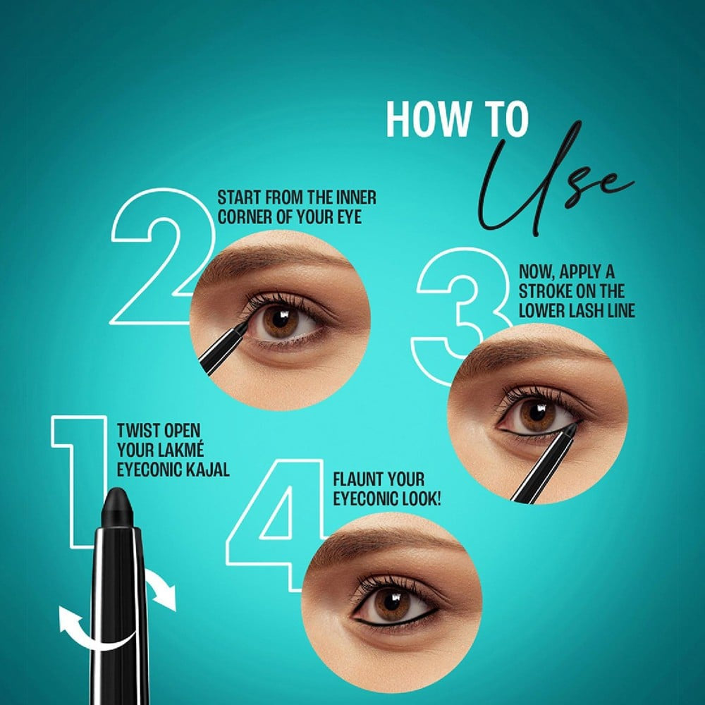 Lakme Eyeconic Black Kajal : 0.35 g