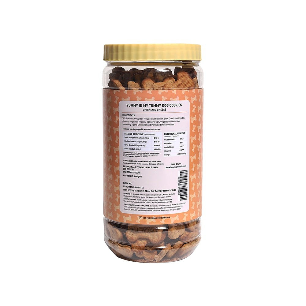 HUFT Yummy In My Tummy Dog Biscuit (Chicken & Cheese Flavour) : 800 g