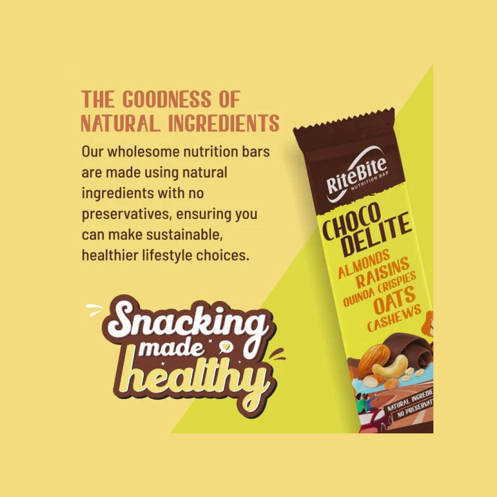 RiteBite Choco Delite 4g Protein Bar - Pack of 2 : 2 x 40 g