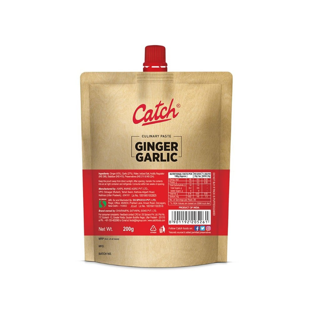 Catch Ginger Garlic Paste : 200 g