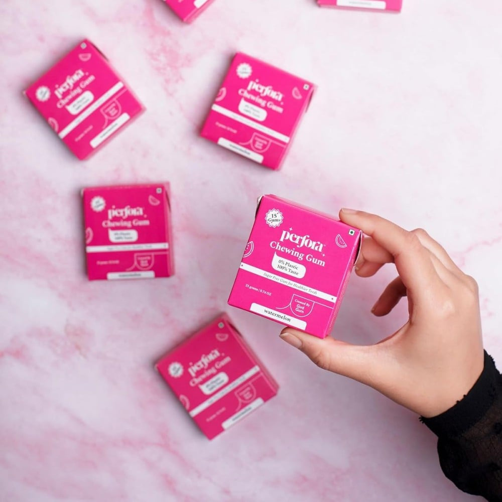 Perfora Plastic Free Watermelon Chewing Gum : 21 g