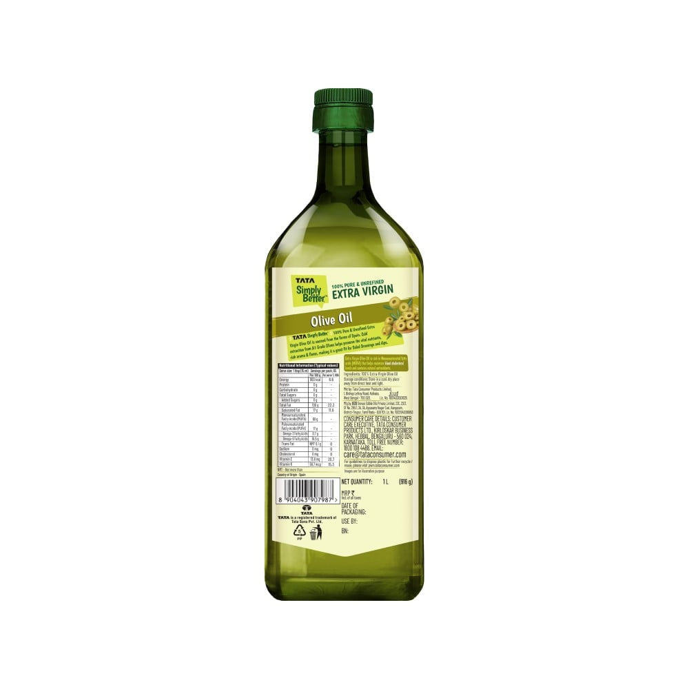 Tata Simply Better Extra Virgin Olive Oil : 1 ltr