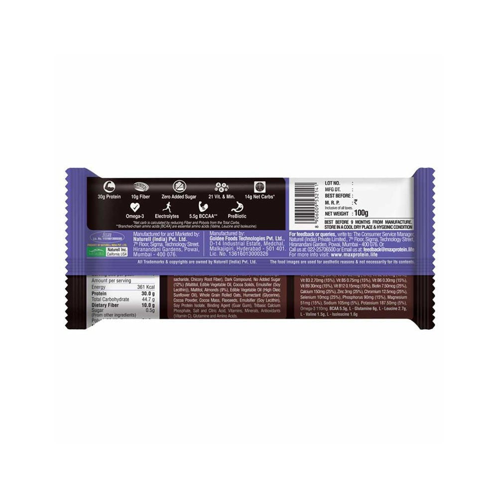 RiteBite Max Protein Bar (Choco Almond) - Pack of 2 : 2 x 100 g
