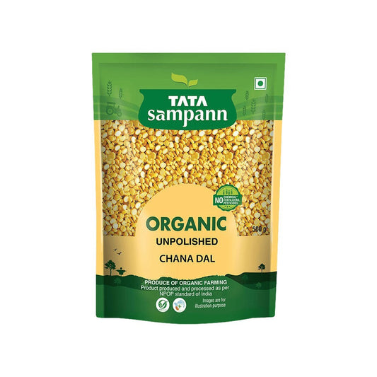 Tata Sampann Organic Chana Dal Unpolished : 500 g