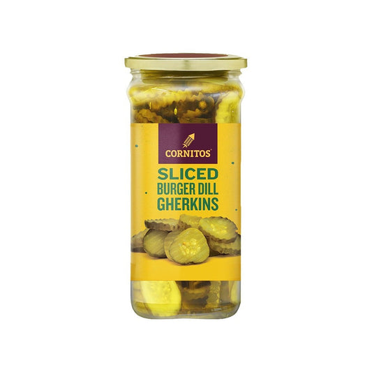 Cornitos Sliced Burger Dill Gherkins : 370 ml