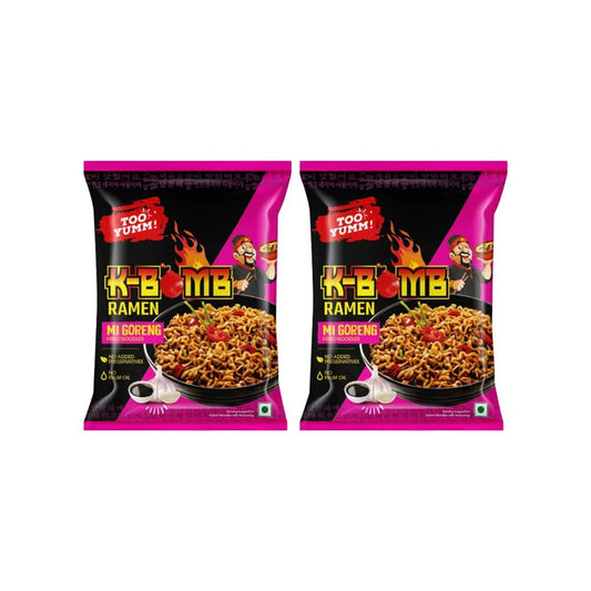 Too Yumm K-Bomb Mi Goreng Instant Noodles - Pack of 2 : 2 x 80 g