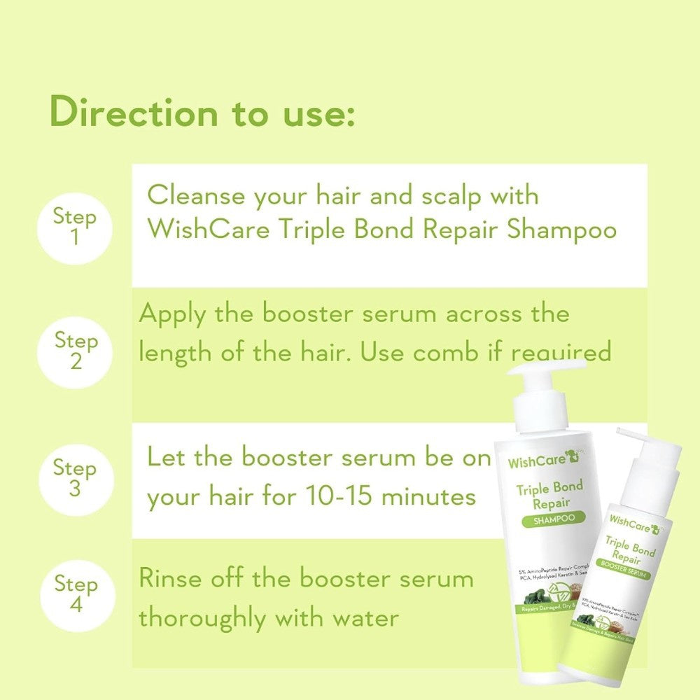 Wishcare Triple Bond Repair Booster Hair Serum : 100 ml
