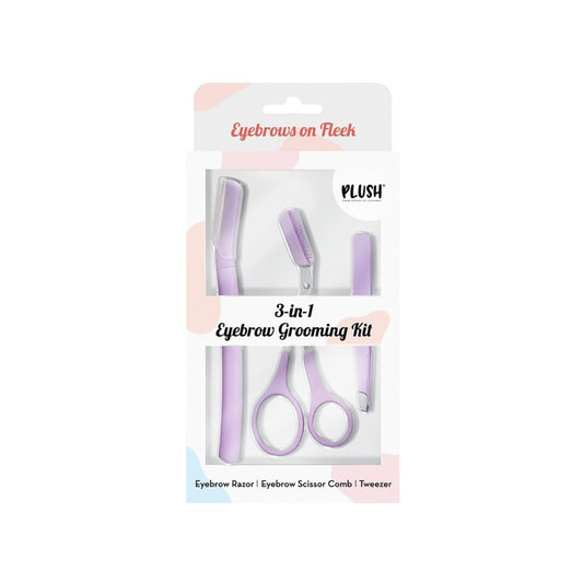 Plush 3-in-1 Eyebrow Grooming Kit : 1 pack
