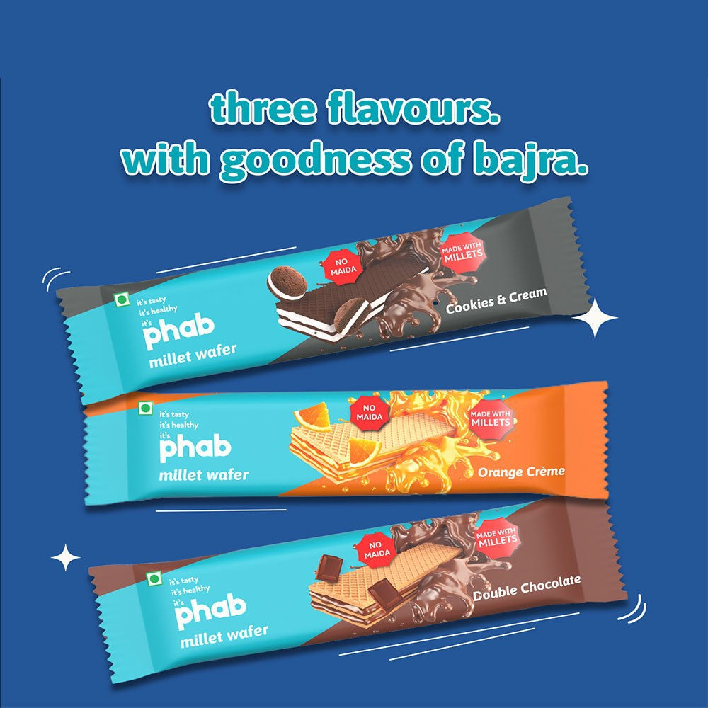 Phab Orange Creme Millet Wafer : 3 x 30 g
