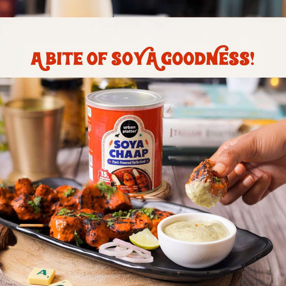 Urban Platter Soya Chaap in Brine : 800 g