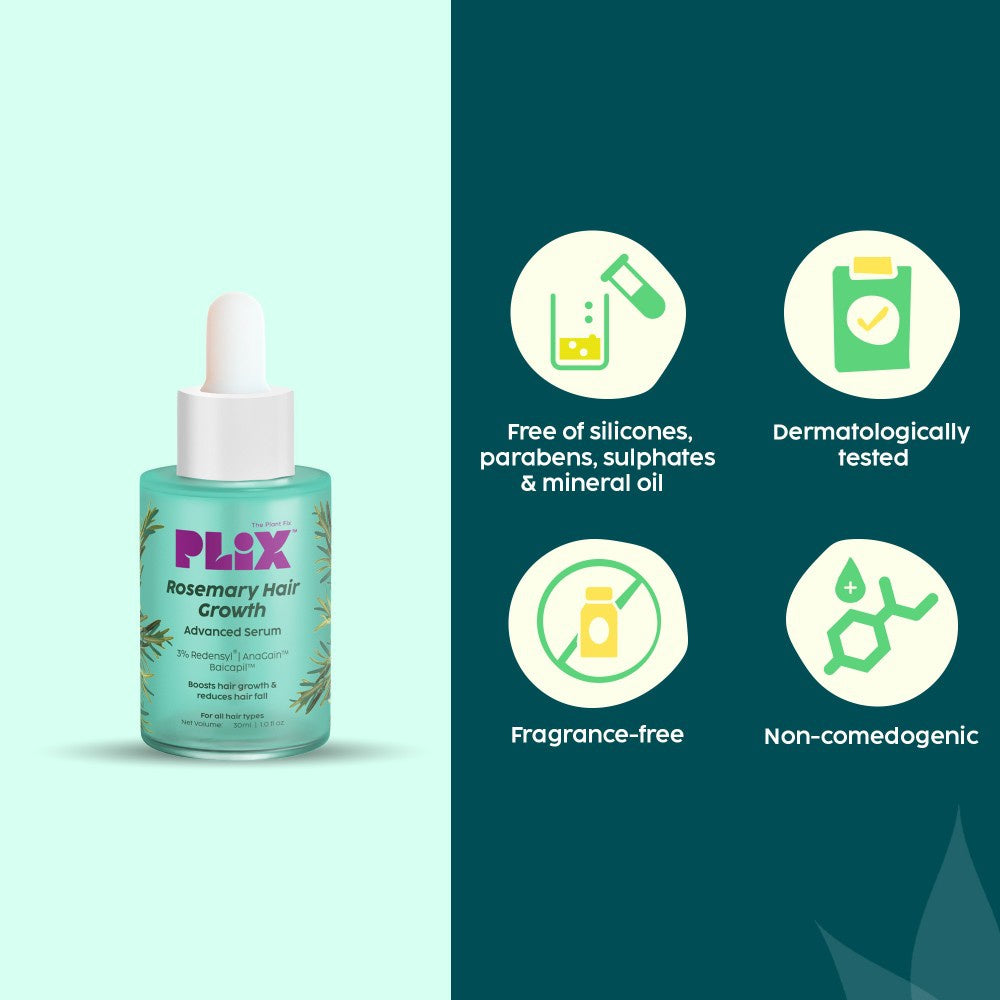 Plix Rosemary Hair Growth Advanced Serum : 30 ml