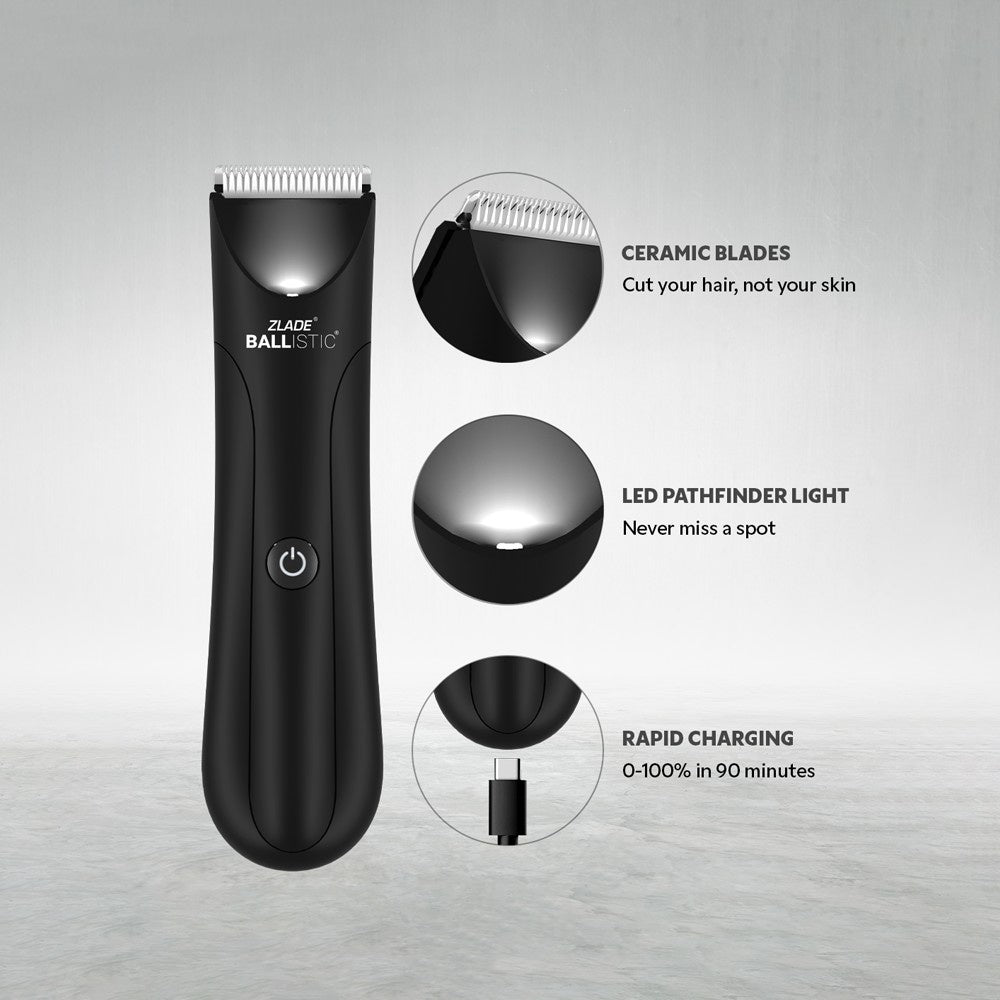 Zlade Ballistic Lite Plus Male Body Trimmer (Black) : 1 unit
