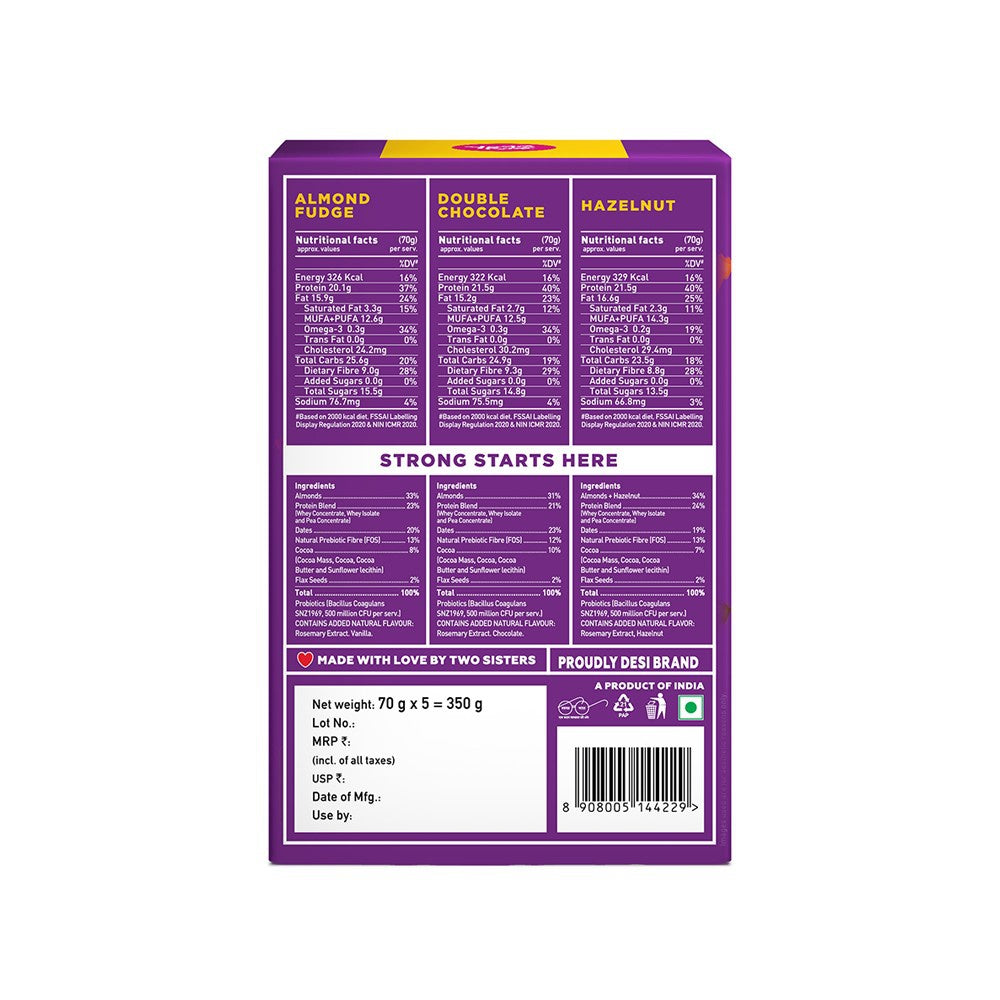 Yoga Bar Assorted 20 g Protein Bar : 5 x 70 g