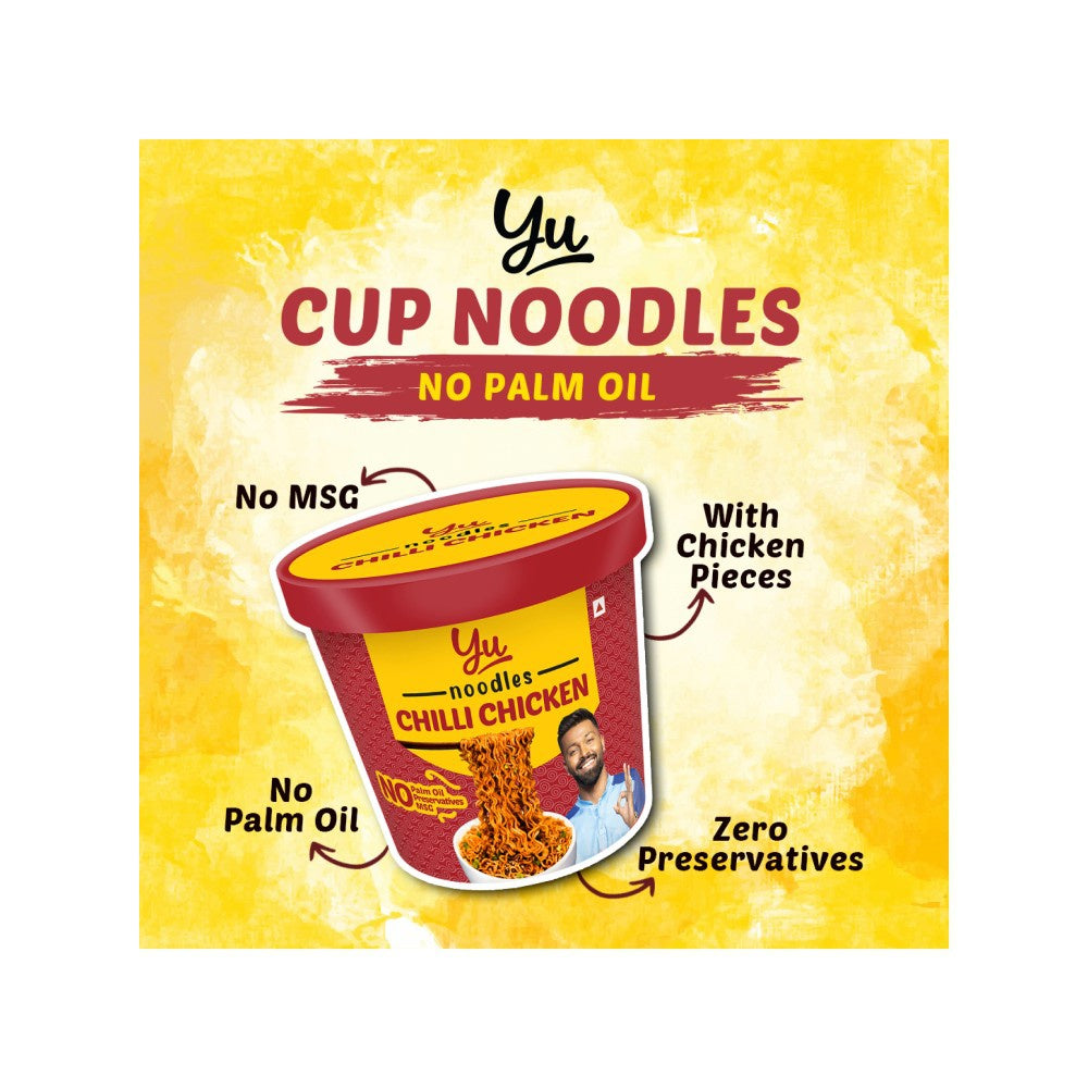 Yu Chilli Chicken Instant Cup Noodles - Pack of 2 : 2 x 70 g