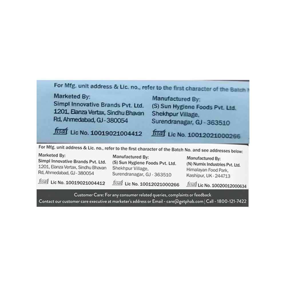 Phab Choco Almond Crunch 10g Protein Bar (Diabetic Friendly) : 3 x 50 g