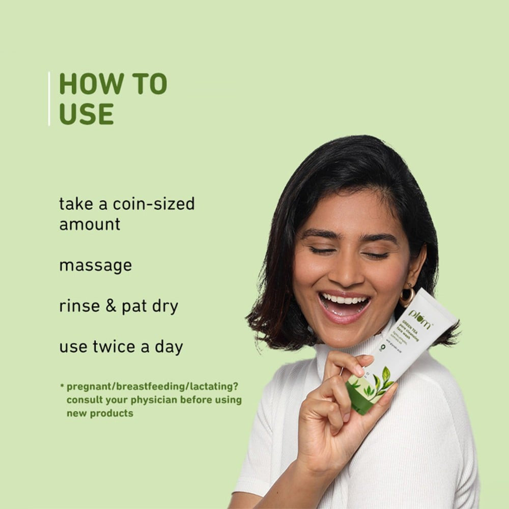 Plum Green Tea Pore Cleansing Face Wash - Pack of 2 : 2 x 100 ml