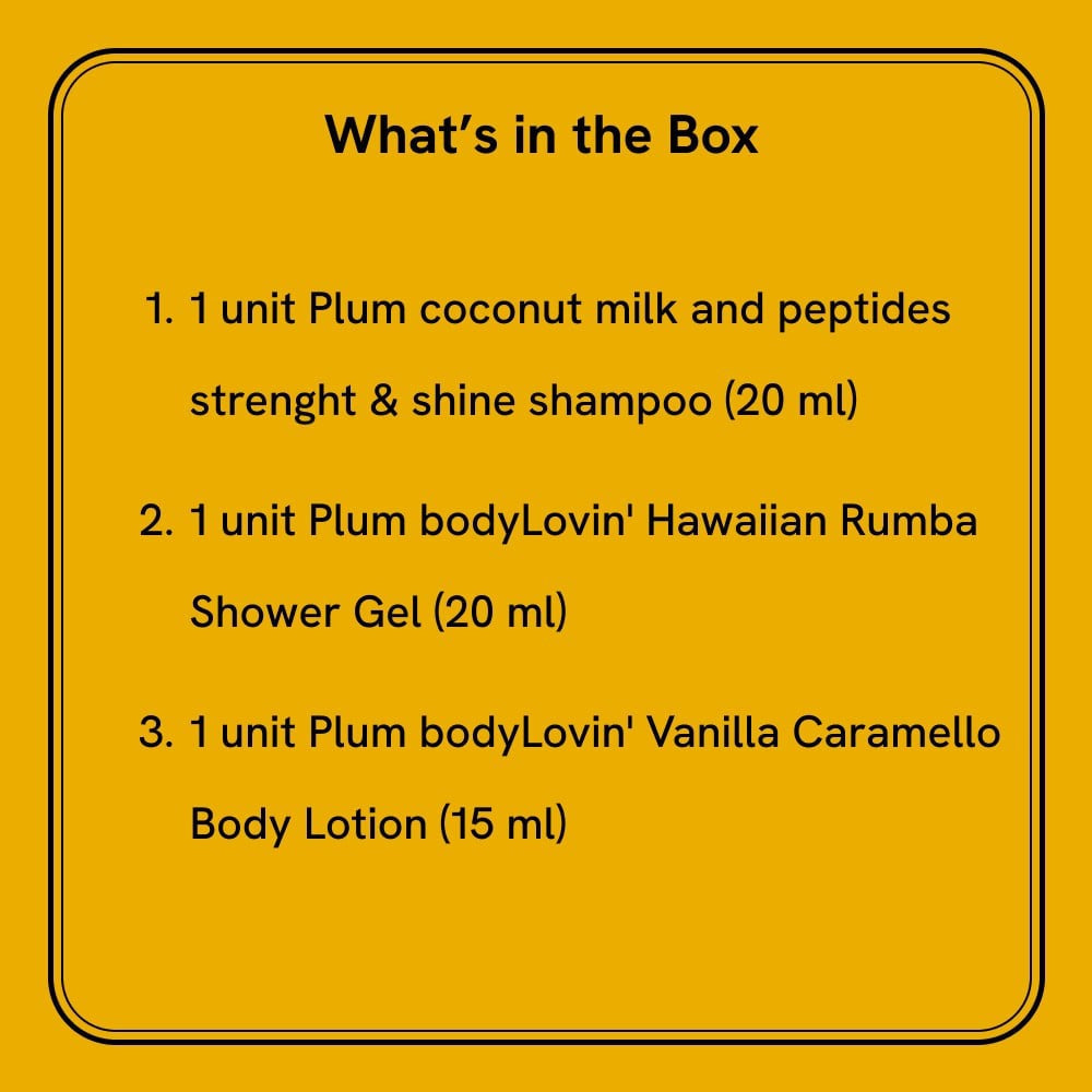 Plum BodyLovin' Unisex Head to Toe Travel Kit : 1 pack