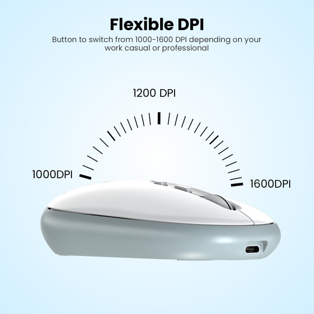 Portronics Toad II Bluetooth Wireless Mouse (Grey) : 1 unit