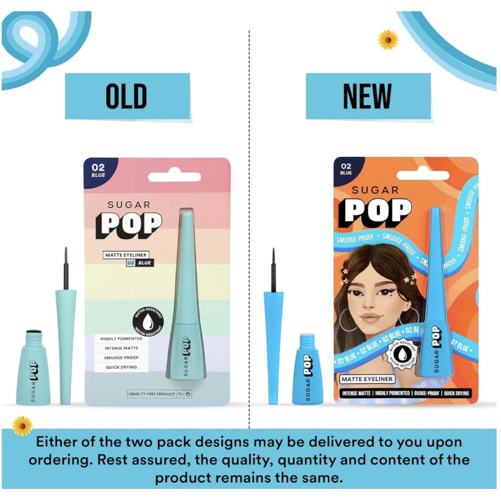 SUGAR POP Matte Eyeliner (02 Blue) : 4.5 ml