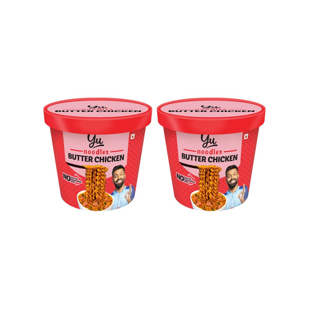 Yu Butter Chicken Cup Noodles - Pack of 2 : 2 x 70 g